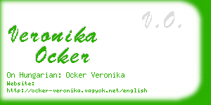 veronika ocker business card